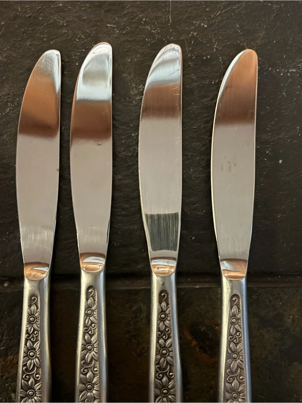 Vintage Ekco Home Products NICOLE Stainless Silverware 7 Pc Lot